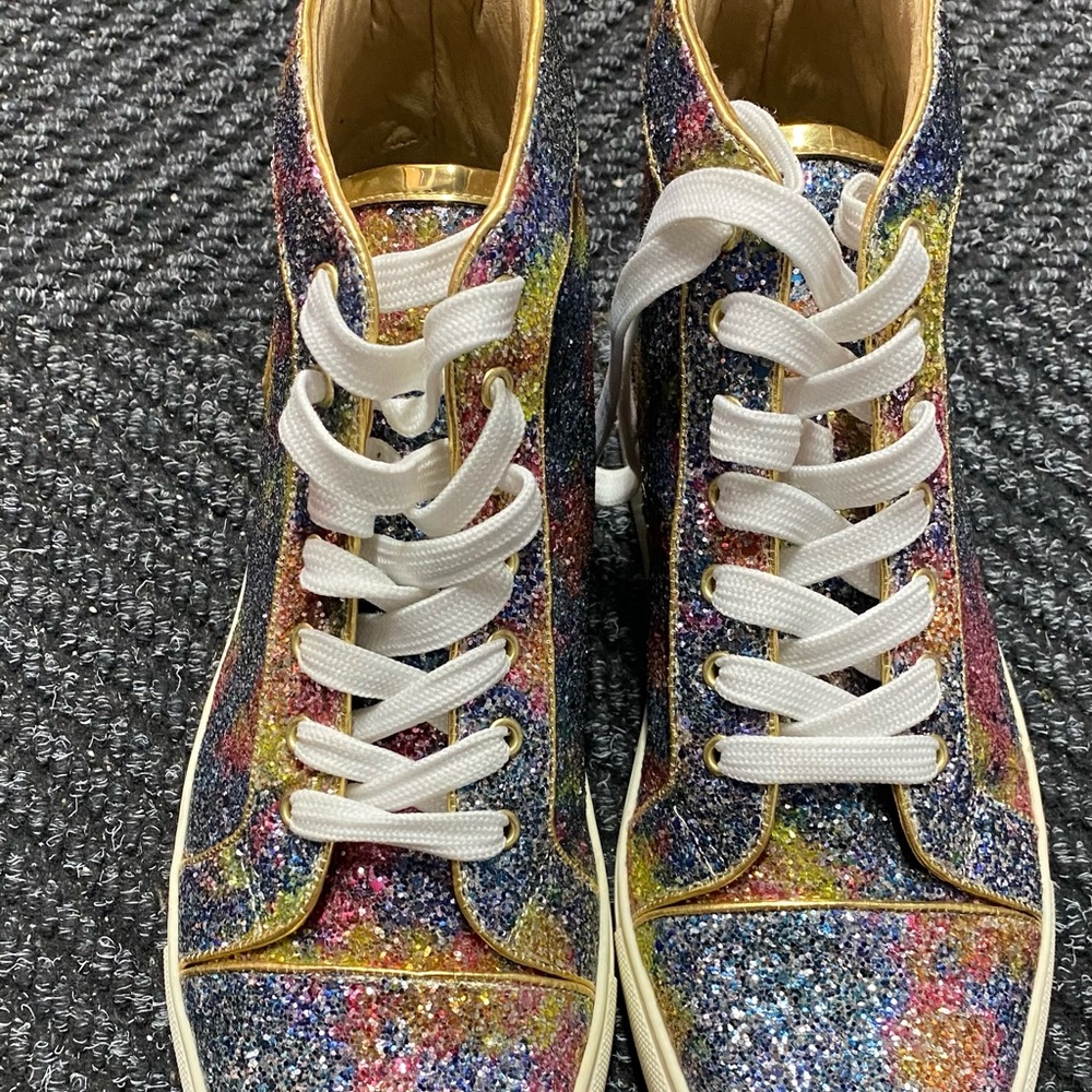 Glittery Men’s Hightop Sneakers